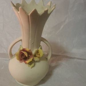 Vase Urn with Handles Flower Rose design